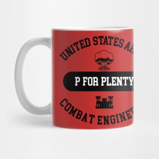 P for Plenty White Text Mug